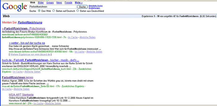 Google Suchergebnisse für Farbstiftzeichnen