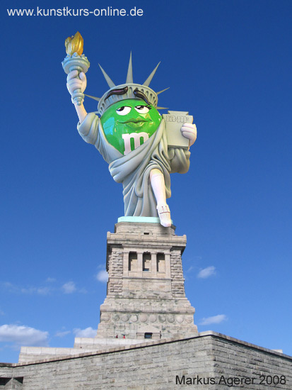 M&M Freiheitsstatue