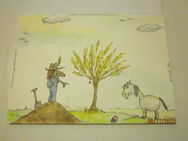 17cmx24cm, Fineliner, Schmincke Aquarellfarben