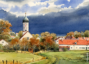 Kontraste in Aquarellen