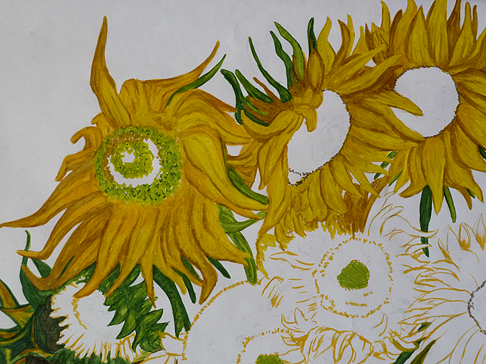 Sonnenblumen malen