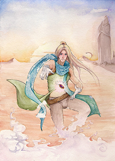 Mangas mit Aquarellfarben kolorieren