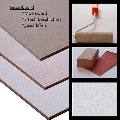 Gessoboard - Malgrund für Acrylfarben