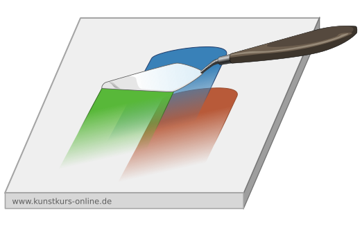 Spachteltechnik Acryl