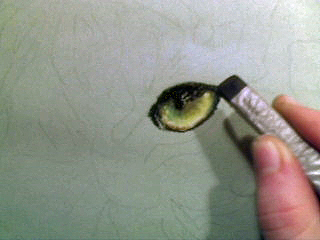 Auge Pastellmalerei