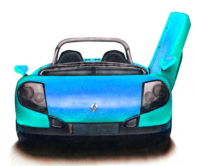 Autos malen und zeichnen