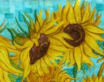 Detail - Van Goghs Sonnenblumen